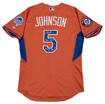 2013 Davey Johnson Game Worn, Signed & Inscribed National League All-Star Jersey (JSA) 